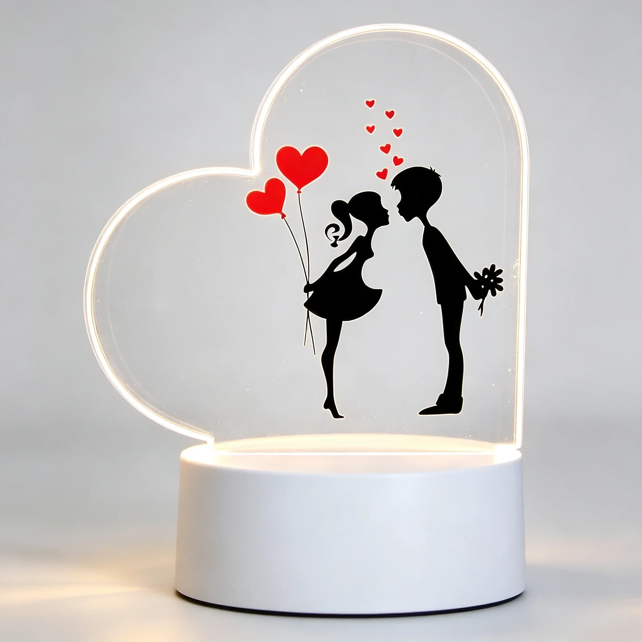 Led Balloon Light - Lámpara Nocturna 3D de Acrílico con