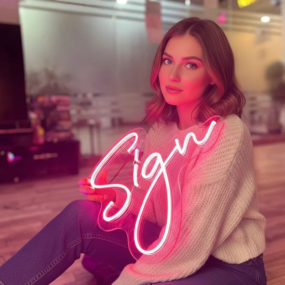 Neon Sign Party - Letrero de neón personalizado, cumpleaños, USB,