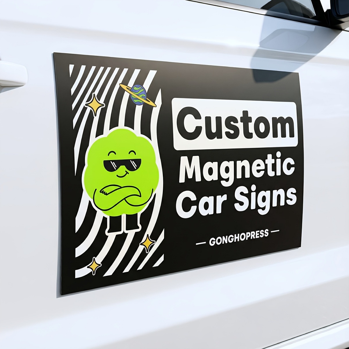 Eve Party - Calcomanías Magnéticas Personalizables para Autos—Ideales para