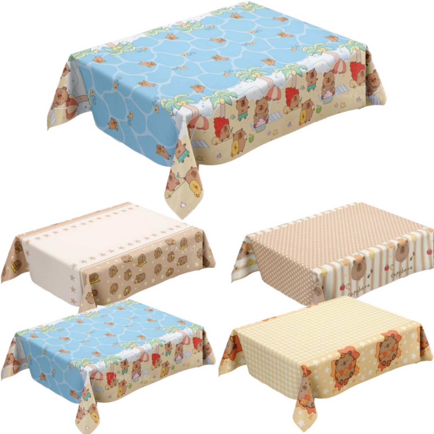 Table Cloth Disposable - Bonita mantel de capibara para niños,