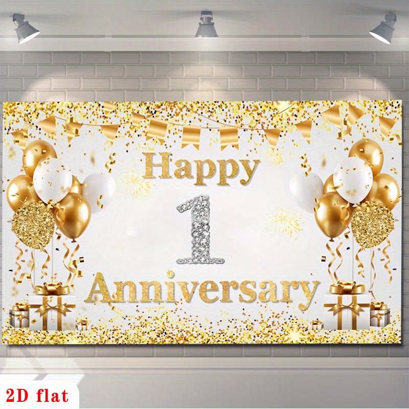 Guirnalda de Globos 2D Dorada  - Party Banner Gold reseña y precio