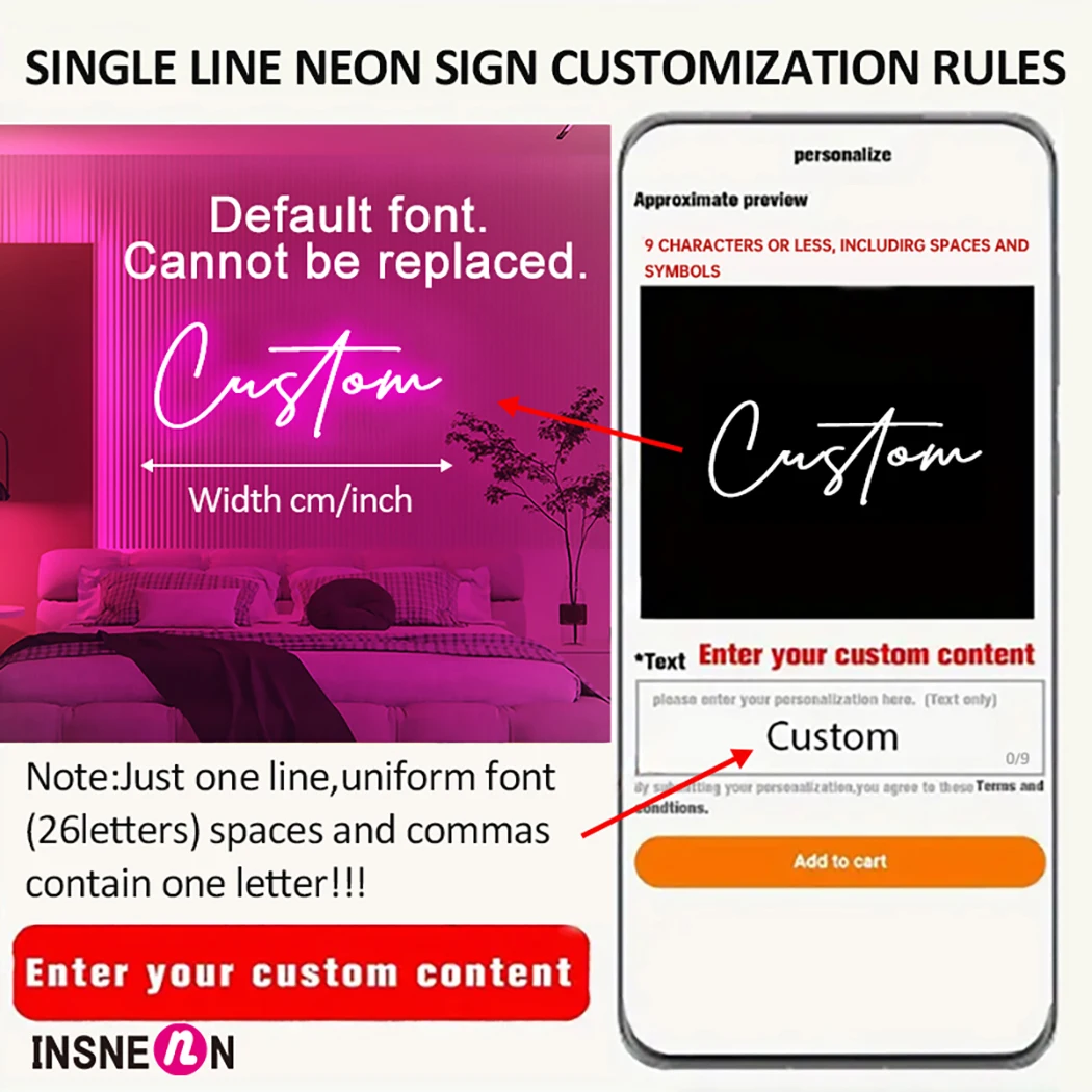Letrero de neón personalizado, - Neon Sign Party reseña y precio