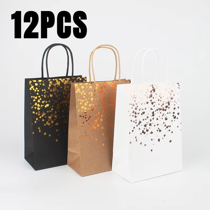 12 Uds. Bolsas de papel Kraft  - Event Party Shop reseña y precio